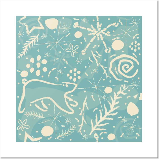 Winter Pattern Wall Art by Kristina Stellar Scandinavian Land